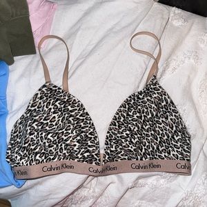 Cheetah Print Calvin Klein bralette